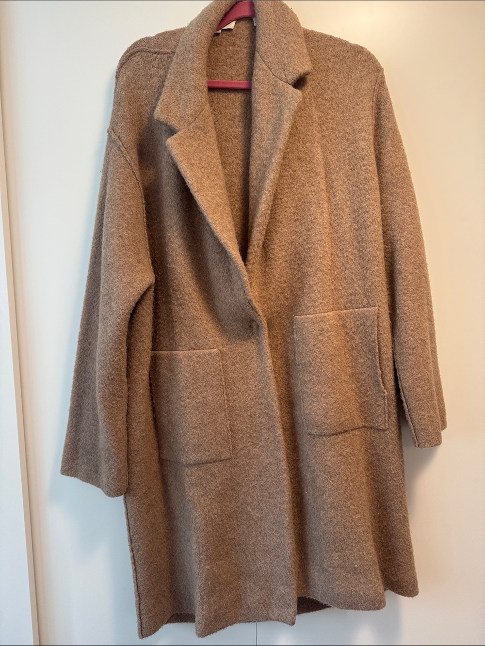 Vince Taupe Trench Coat sweater